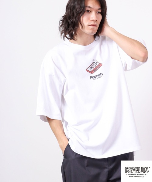 

Футболка с коротким рукавом, оверсайз PEANUTS, белый