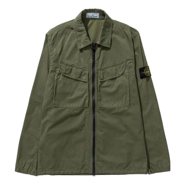 

Куртка overshirt 'olive' Stone Island, зеленый