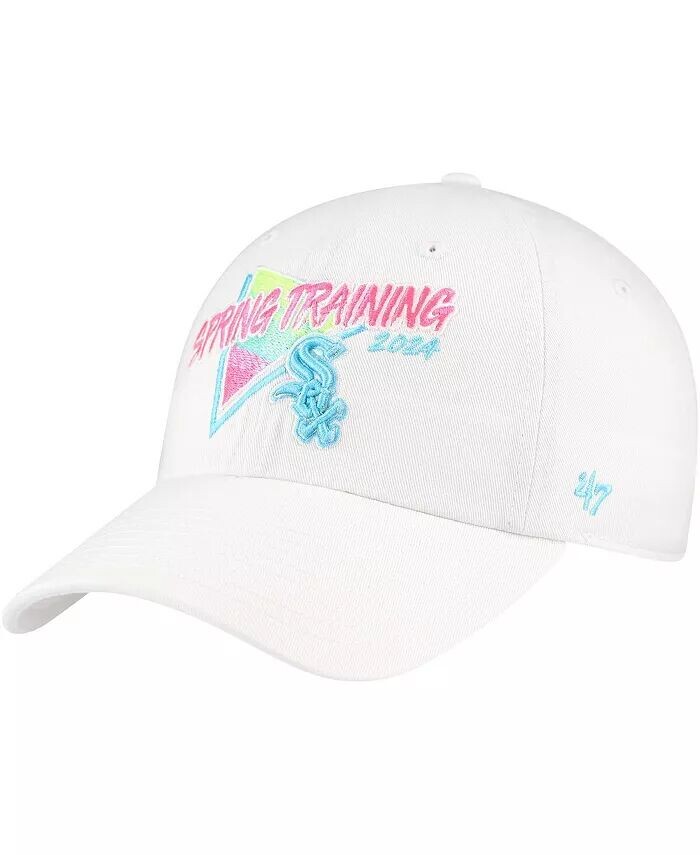 

Мужская белая регулируемая шапка Chicago White Sox 2024 Spring Training Vapor Wave Clean Up '47 Brand, белый
