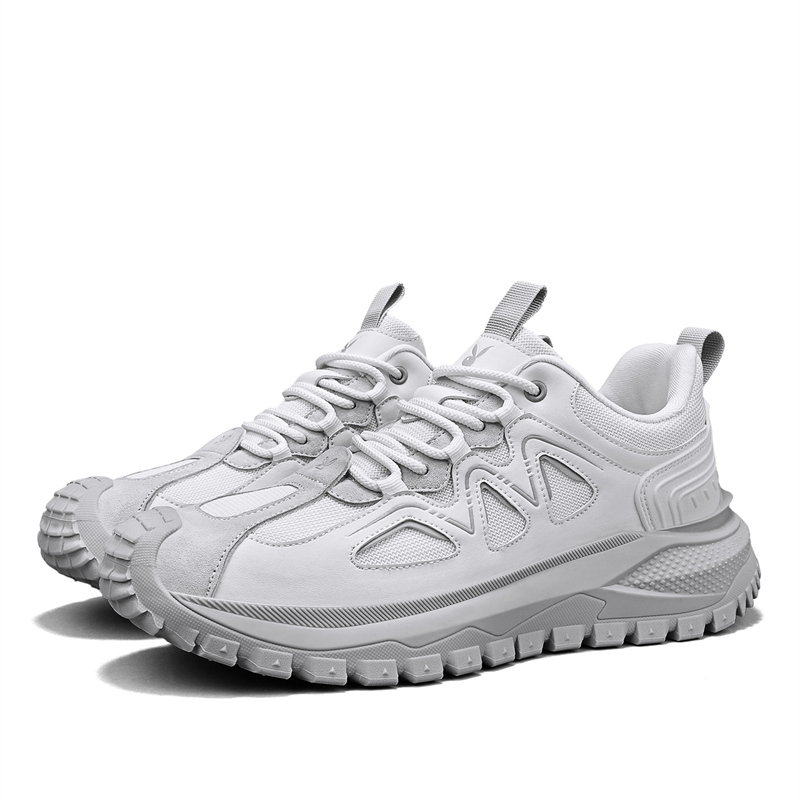 

Дышащие и износостойкие низкие повседневные туфли для мужчин Playboy, White Gray