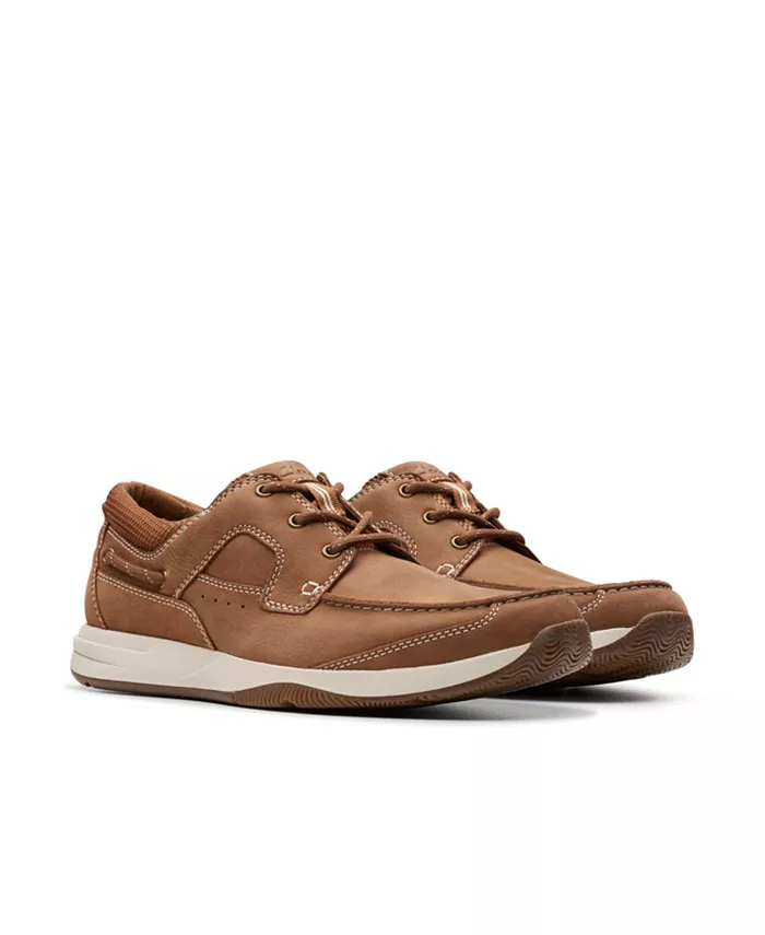 Коллекция мужских туфель Sailview Lace Clarks, загар/бежевый — фото 4
