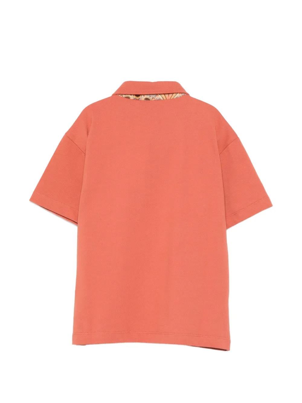 Поло с нашивкой-логотипом ETRO KIDS, оранжевый — фото 2