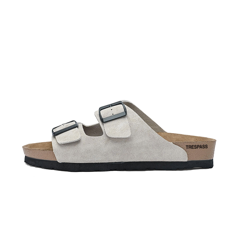 

Резиновая подошва. Тихая, противоскользящая, устойчивая к запахам, антибактериальная, с амортизаторами. Мужские сандалии-слайдеры TRESPASS, Gray