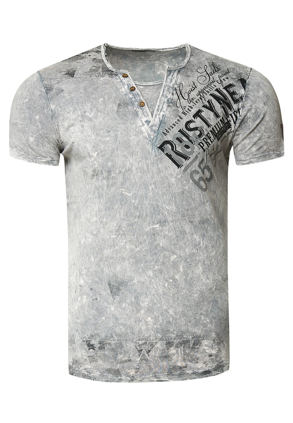 

Футболка с принтом IM USED LOOK MIT V-NECK Rusty Neal, цвет grau