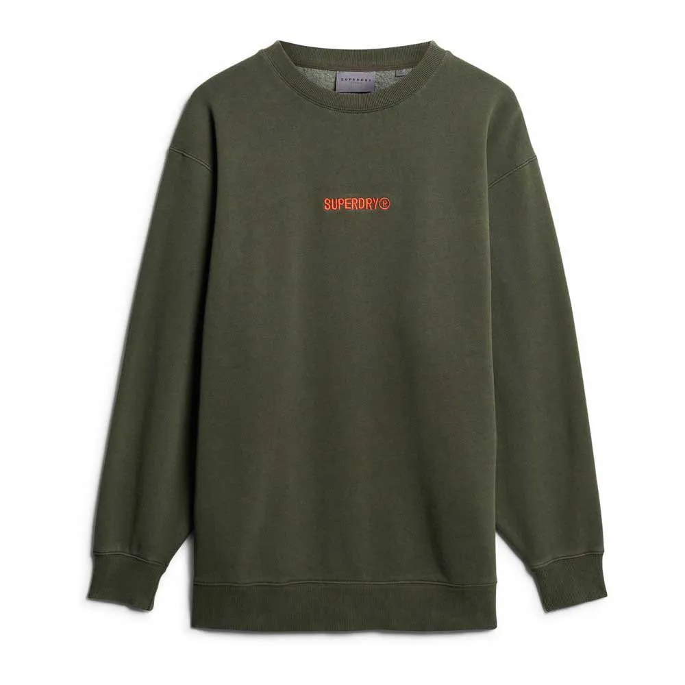 

Толстовка Superdry Micro Logo Graphic Loose, зеленый