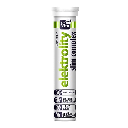 

Dr Vita, Диетическая добавка Electrolytes Slim Complex с соком, 20 таблеток.