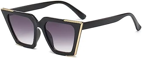 

Модные солнцезащитные очки 2027 года для женщин, винтажные градиентные очки, ретро-очки «кошачий глаз», женские очки с защитой от УФ-излучения UV400 MTZJH, Grey