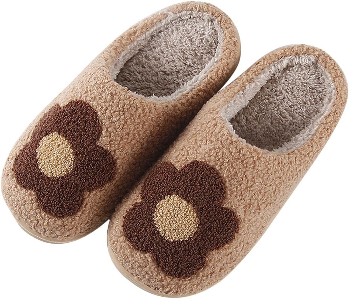 

Женские и мужские пушистые домашние тапочки с эффектом памяти, милые плюшевые тапочки с мультяшным дизайном, мягкие и удобные Generic, Coffee