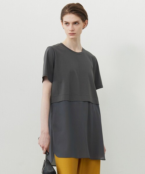 

Топ из прозрачного трикотажа ICB, серый