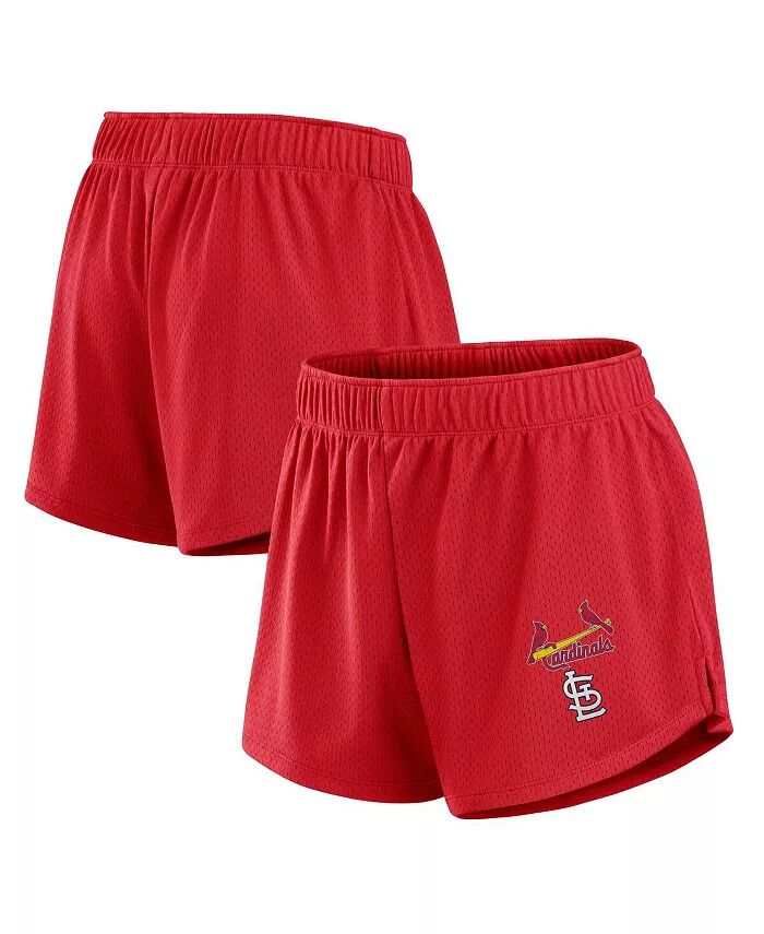 

Женские красные шорты St. Louis Cardinals Mesh Fanatics
