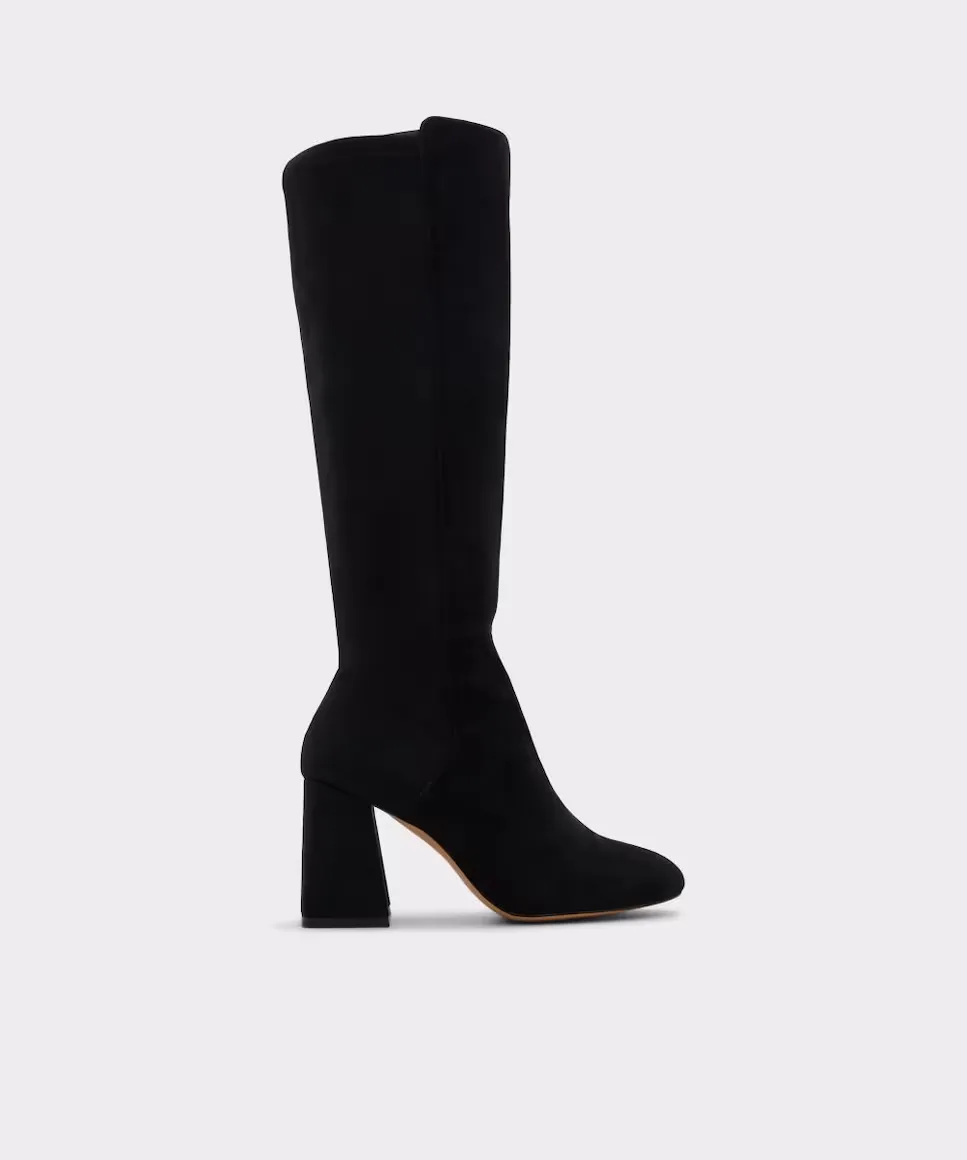 

Женские кожаные ботинки с круглым носком Aldo, черный