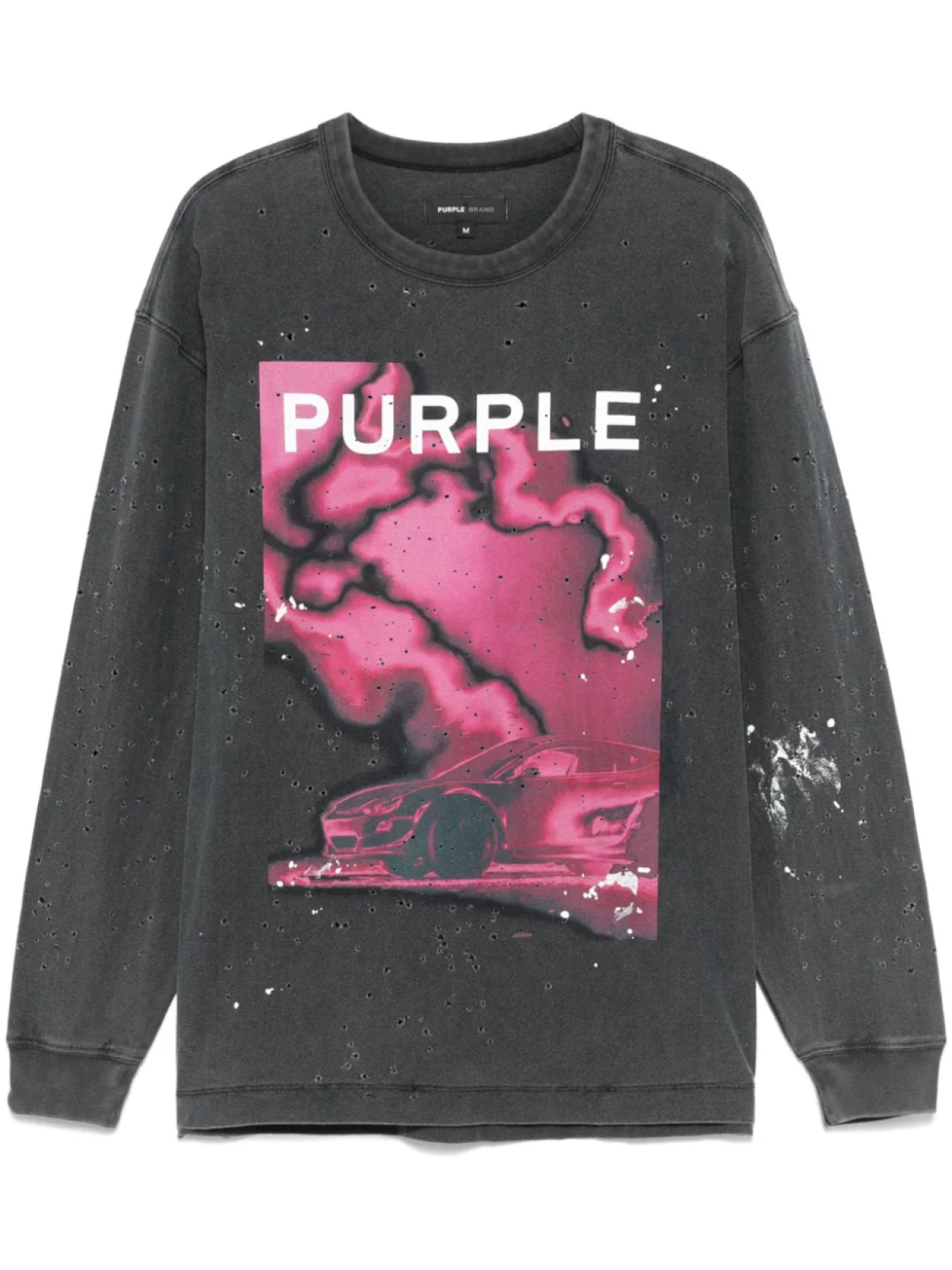 

Футболка с надписью «Fireball Buckshot» от Purple Brand, черный
