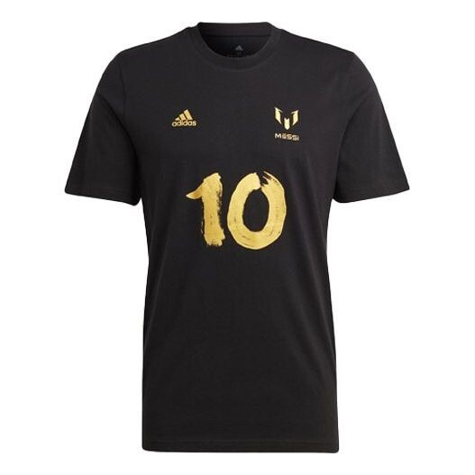 

Футболка Messi Football CNY с графическим принтом Adidas, черный