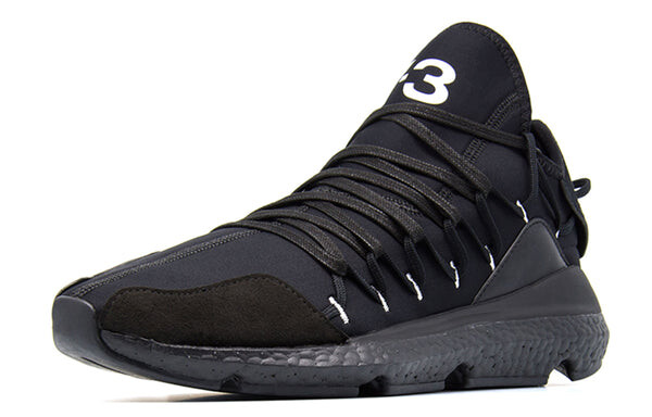 Кроссовки adidas Y-3 Kusari 'Triple Black', черный — фото 2