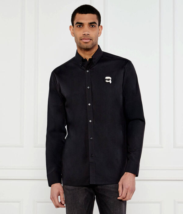 

Рубашка Regular fit Karl Lagerfeld, черный