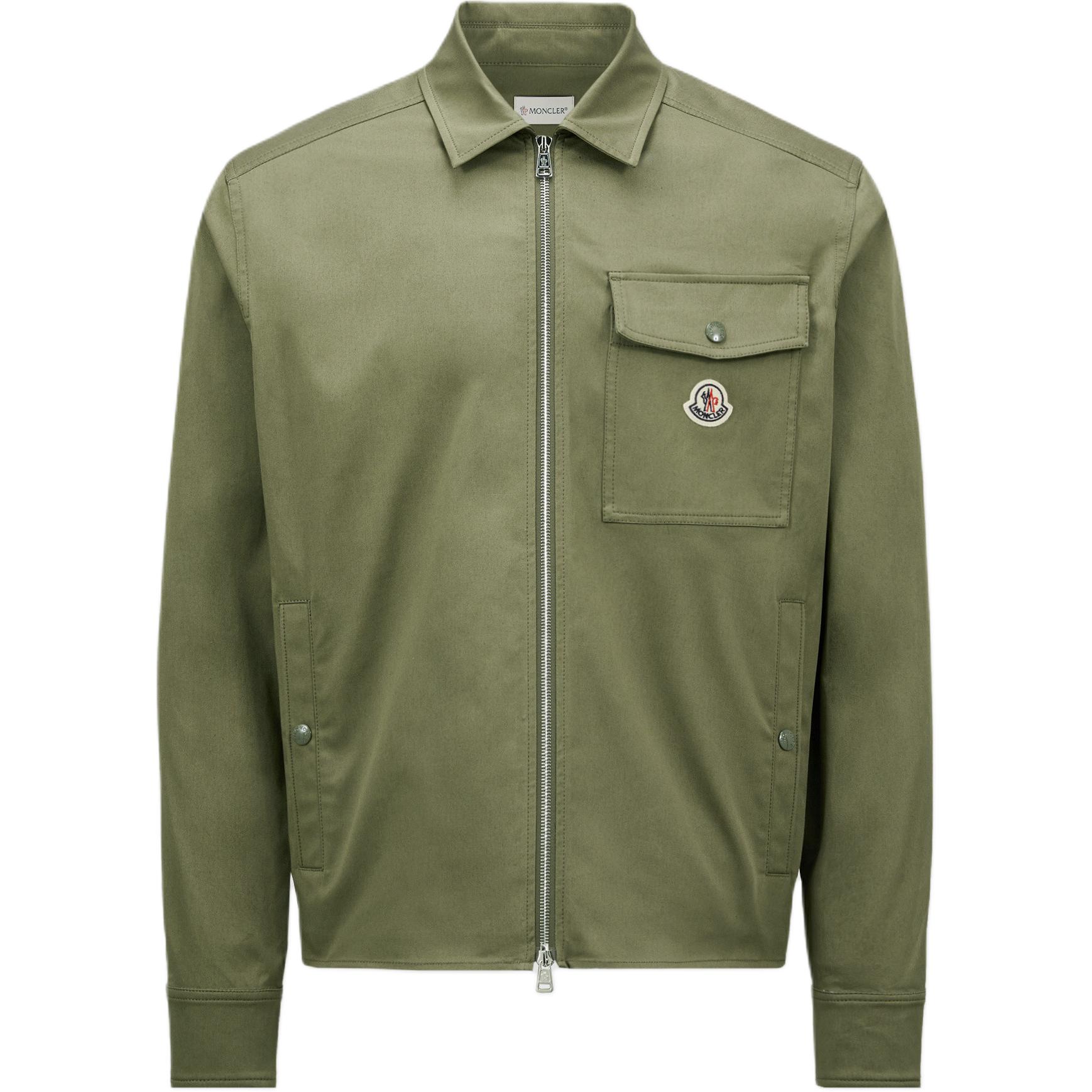 

Moncler Куртка-рубашка на молнии с логотипом Ciamicia, Olive Green