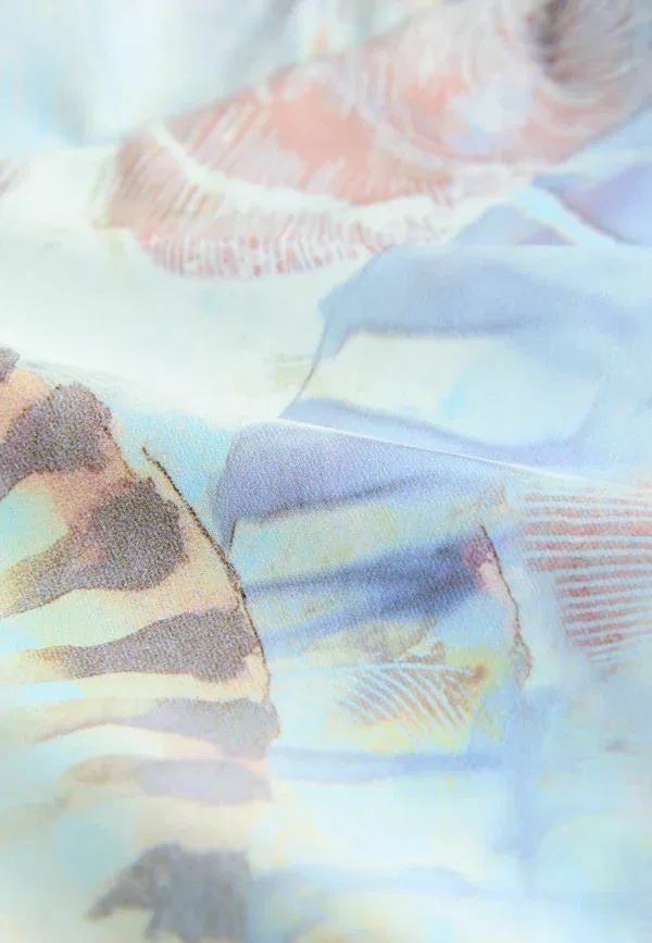 Топ-танкини с бандо и широкими бретелями для контроля живота Next, pastel blue shell, пастельно-голубой — фото 3