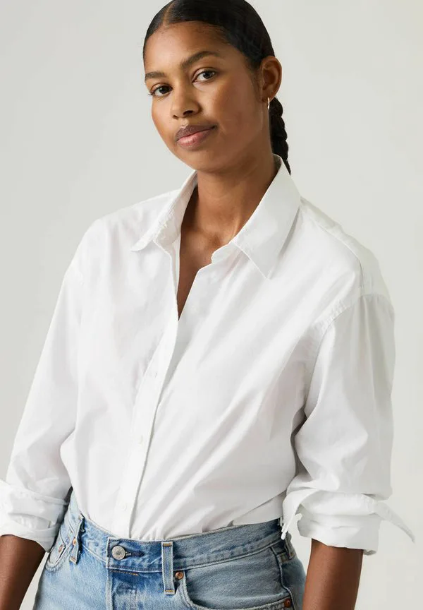 Укороченная блузка harlie hedi на пуговицах Levi'S, Coral Blush Gd - Whites — фото 3