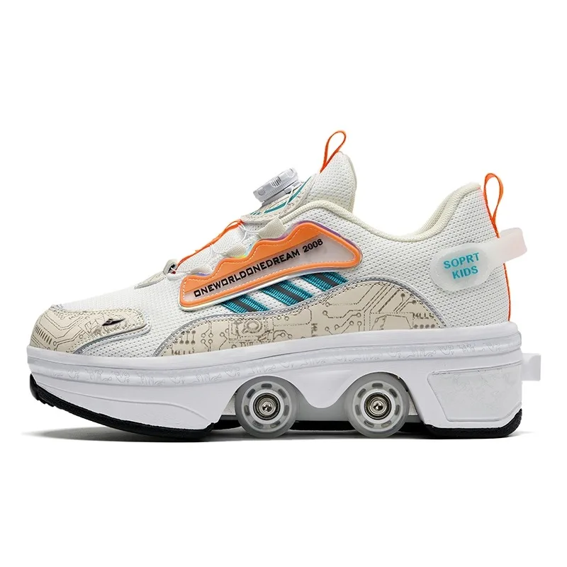 Кроссовки Mesh Quiet Balance Low top для подростков KUDING, бежевый [No Brakes Version]