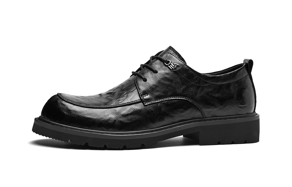 

Туфли HLA Dress Shoes Men Low-Top Black