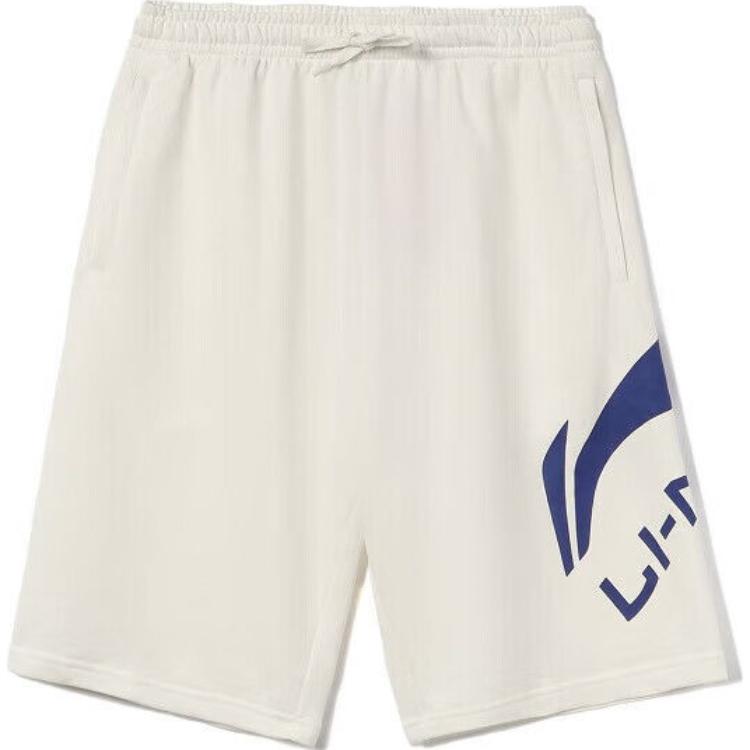 

LINING Спортивная мода коллекция повседневные шорты мужские mist white