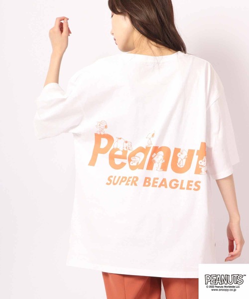 

Футболка с коротким рукавом, оверсайз PEANUTS, белый