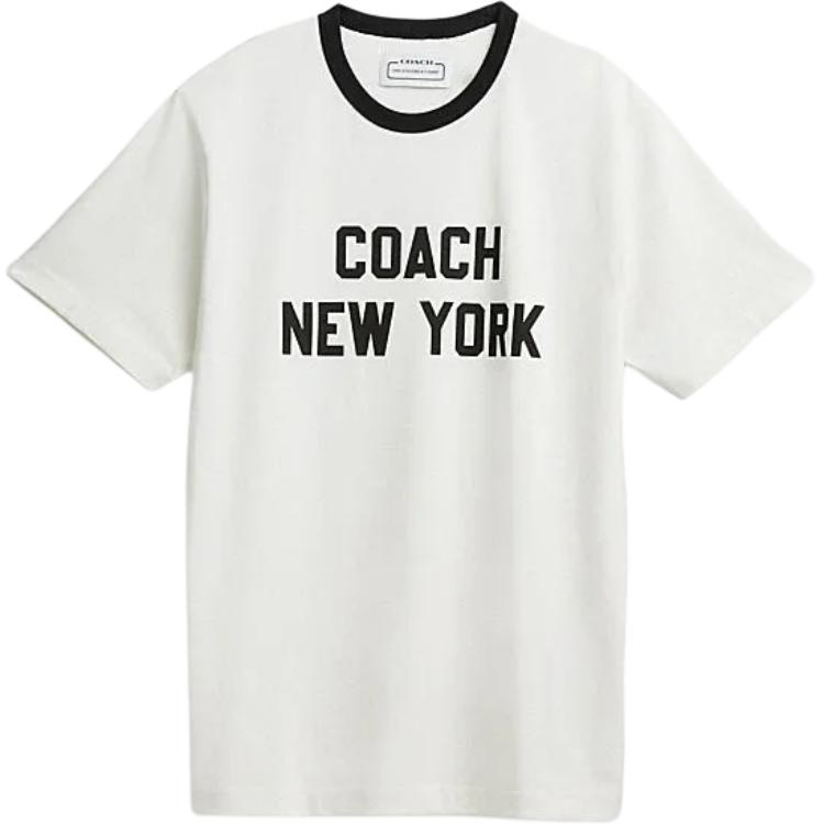 

Футболка унисекс белая COACH
