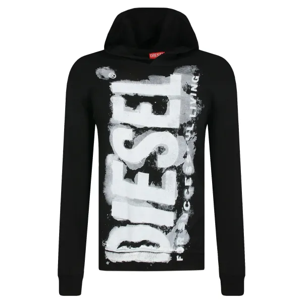 

Толстовка оверсайз Diesel, черный
