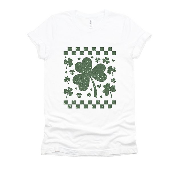 

Футболка с принтом Clovers checkered distressed Simply Sage Market, White, Белый, Футболка с принтом Clovers checkered distressed Simply Sage Market, White