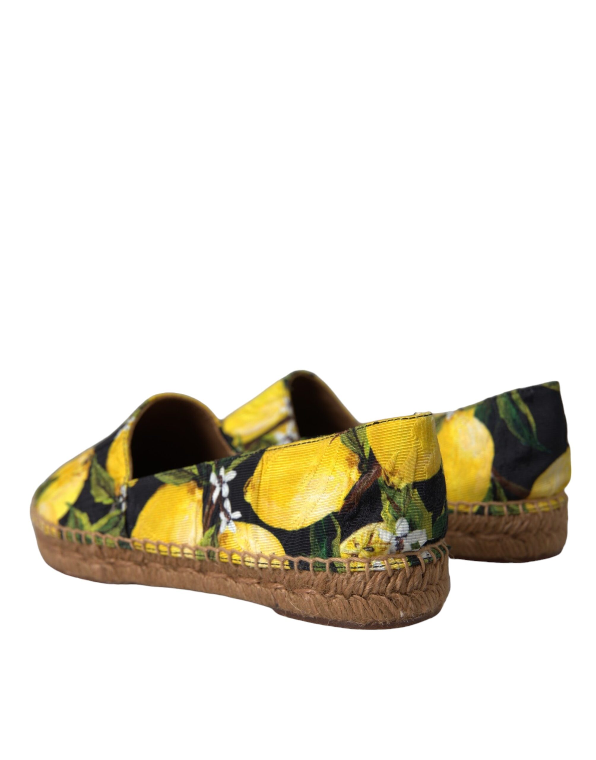 Разноцветные лимонные туфли-эспадрильи Slip On Dolce & Gabbana — фото 4