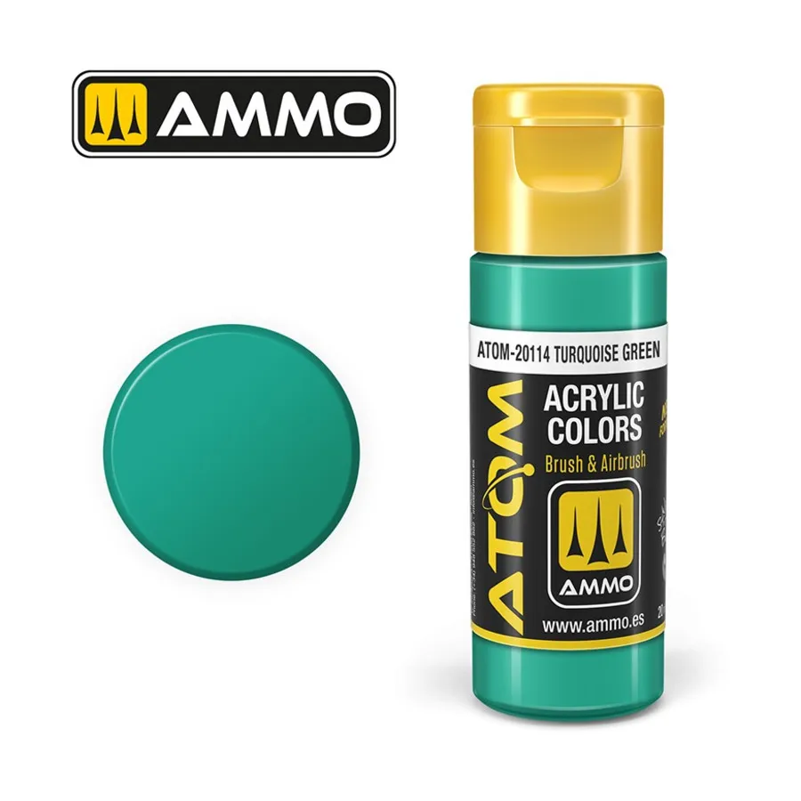 

Бирюзово-зеленый, ATOM Acrylic Paints