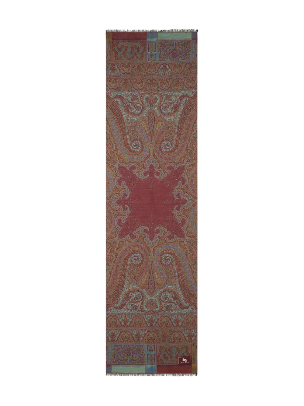 

Шарф с жаккардовым узором пейсли ETRO, красный