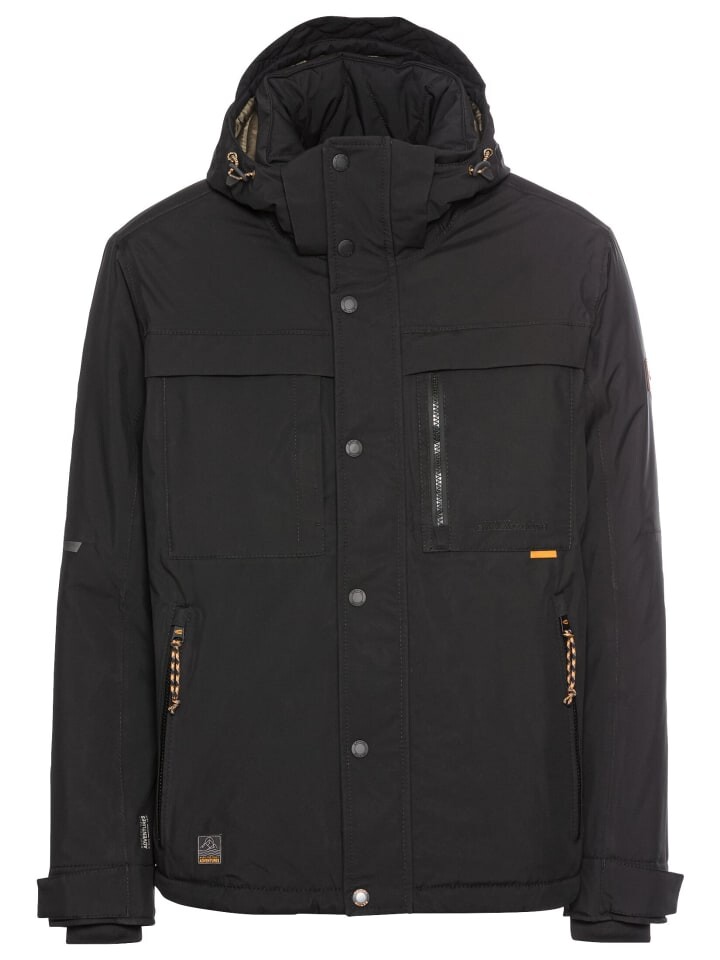

Куртка Camel Active miabnehmbarer Kapuze, черный