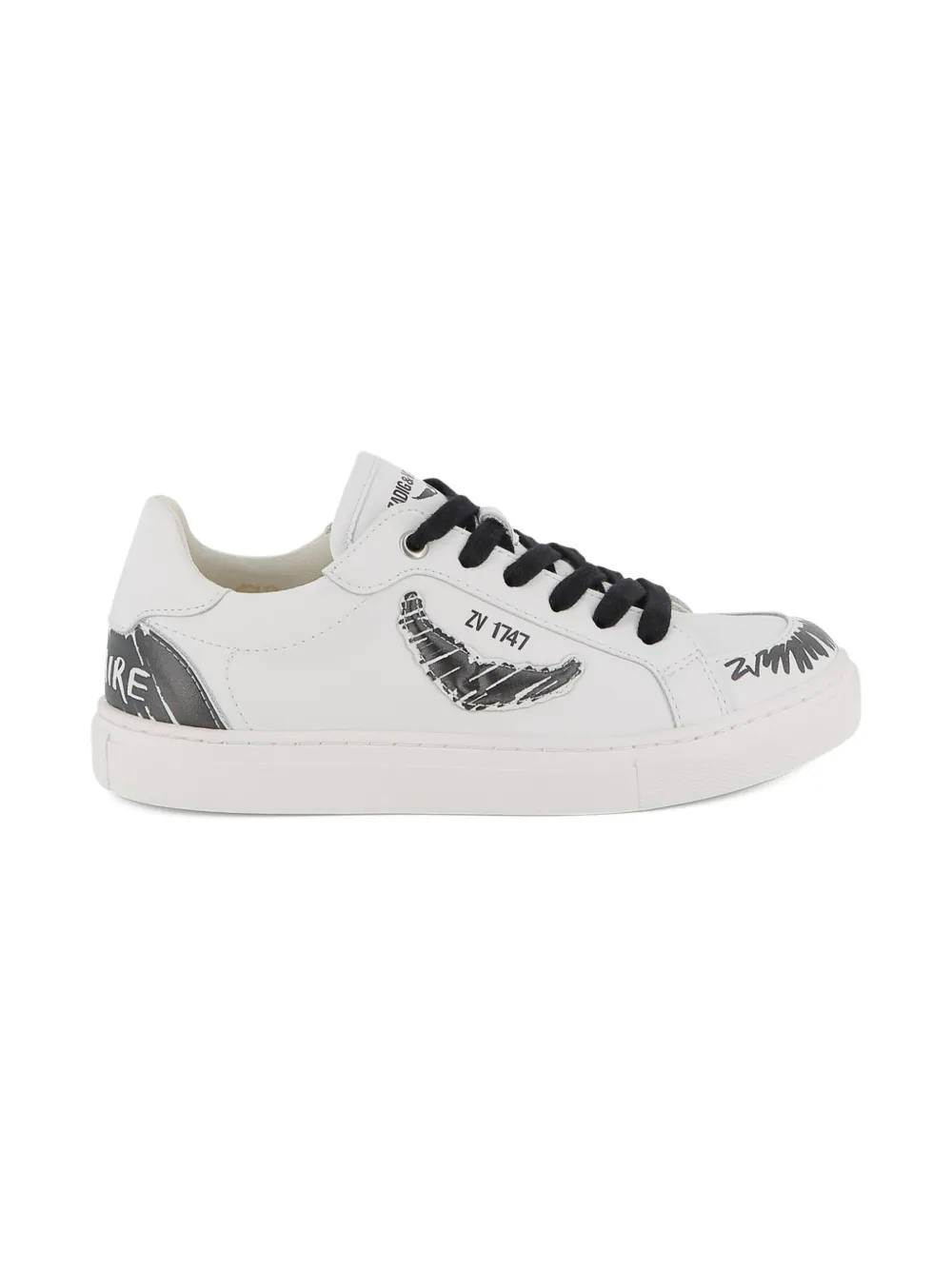 Кроссовки на шнуровке Zadig & Voltaire Kids, белый — фото 2