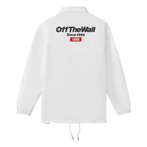 

Куртка Vans Back Alphabet Logo Printing Jacket Couple Style White VN0A489UWHT, белый