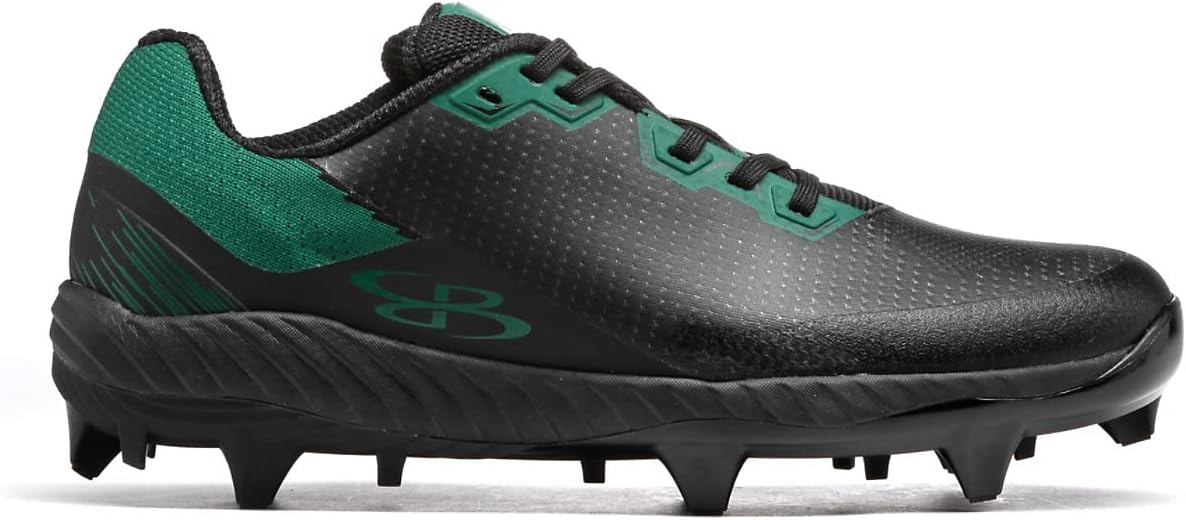 

Футбольные бутсы Boombah Men's Impulse PureKnit Molded - различные цвета - разные размеры, черный/зеленый/темно-зеленый