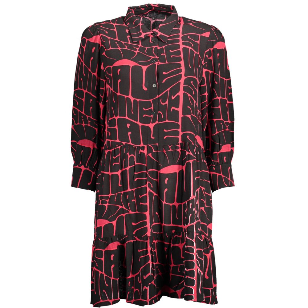 

Черное вискозное женское платье Desigual