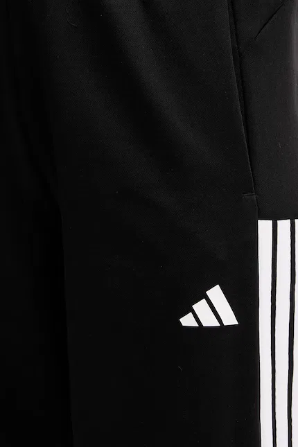 Спортивные штаны из трикотажа с высокой посадкой Adidas, черный — фото 4