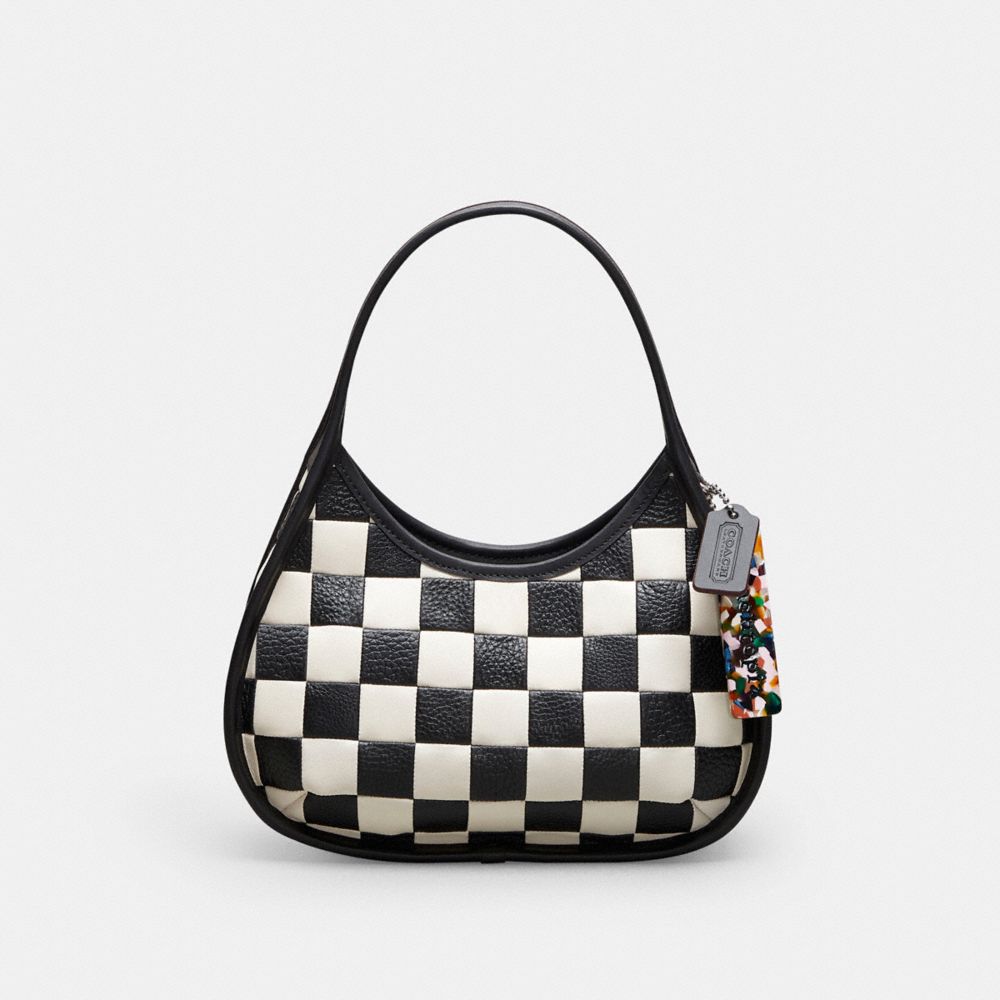

Сумка Coach Ergo Bag In Checkerboard Upcrafted Leather, цвет Black/Chalk, Черный, Сумка Coach Ergo Bag In Checkerboard Upcrafted Leather, цвет Black/Chalk