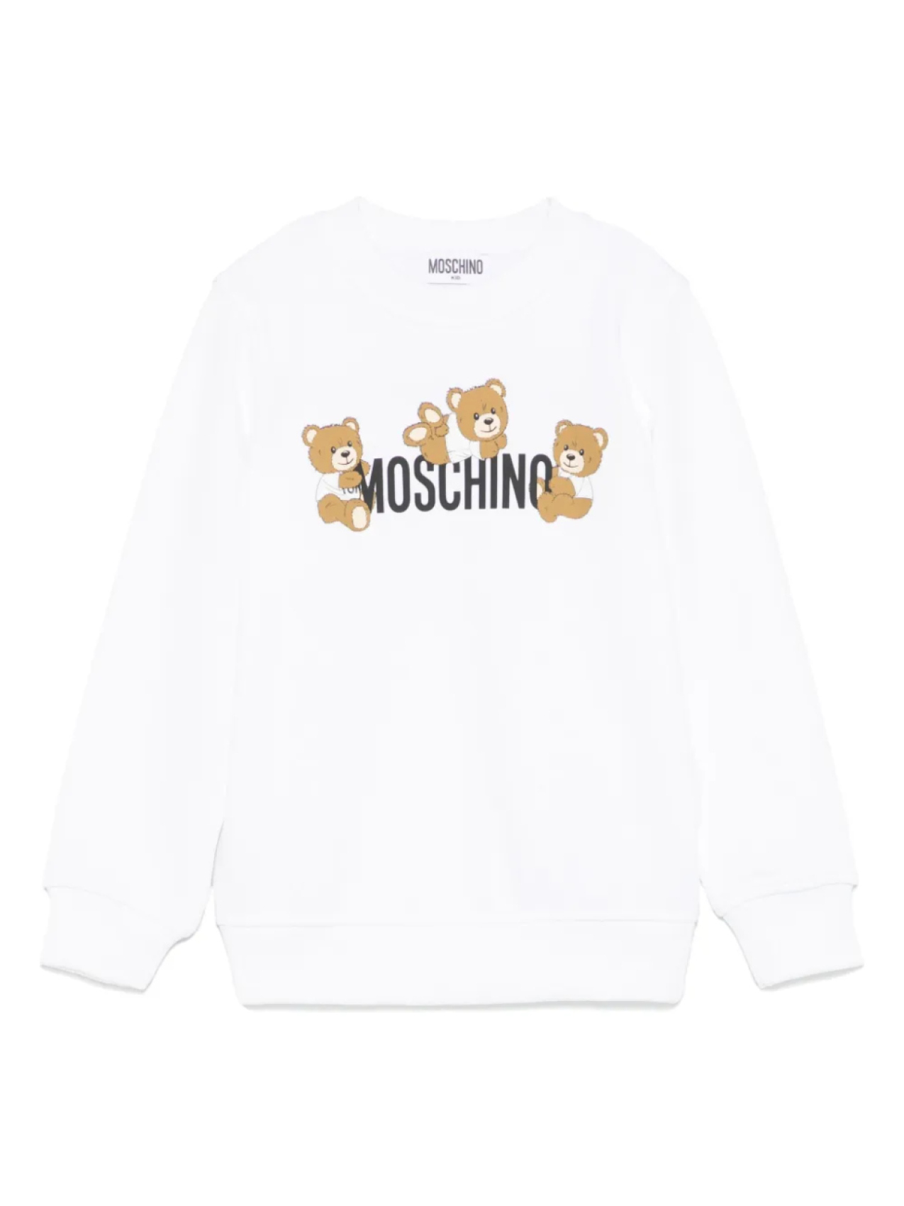 

Толстовка Moschino Kids с принтом Teddy Bear, белый