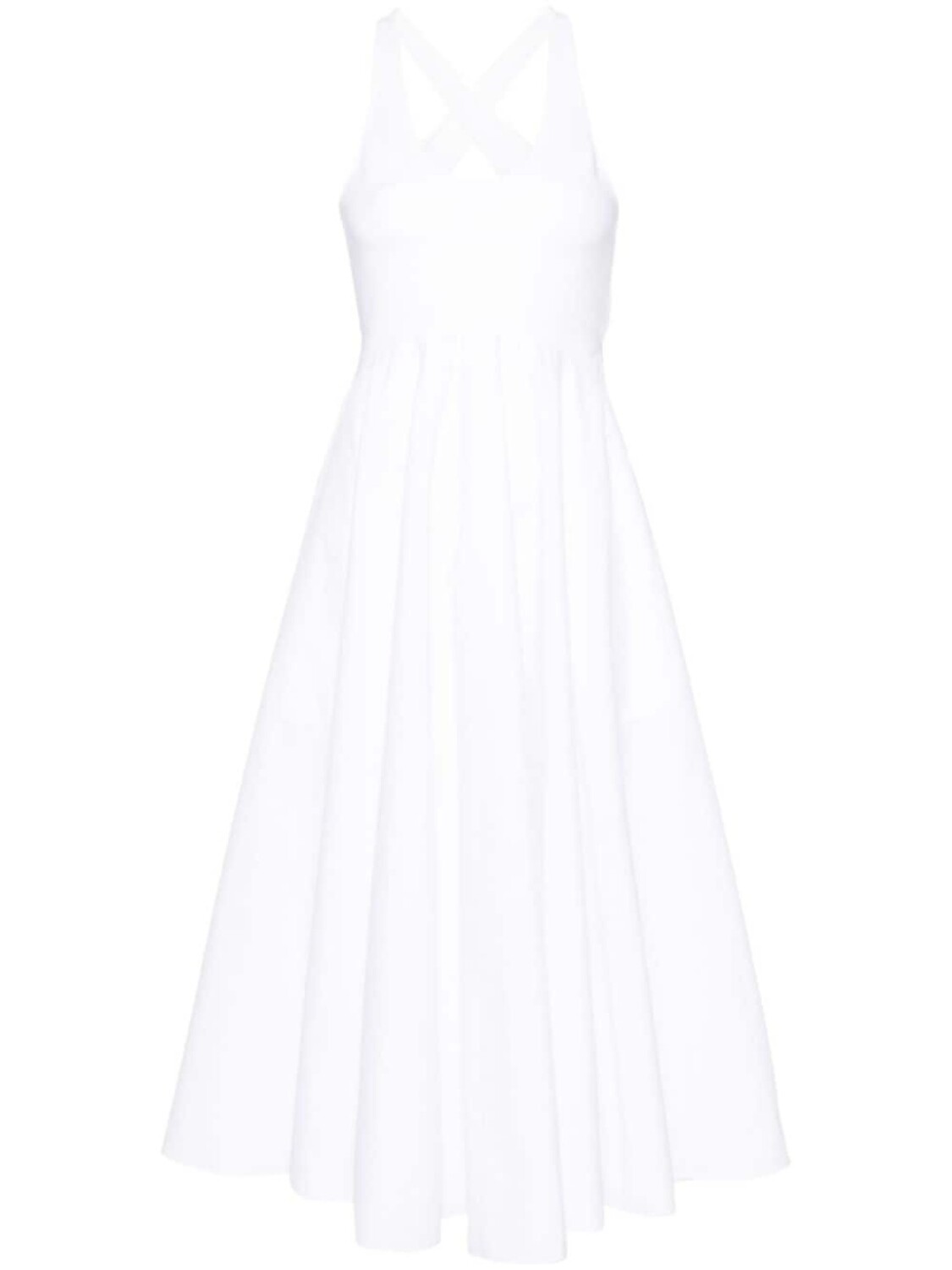 

Расклешенное платье миди Alaïa, белый