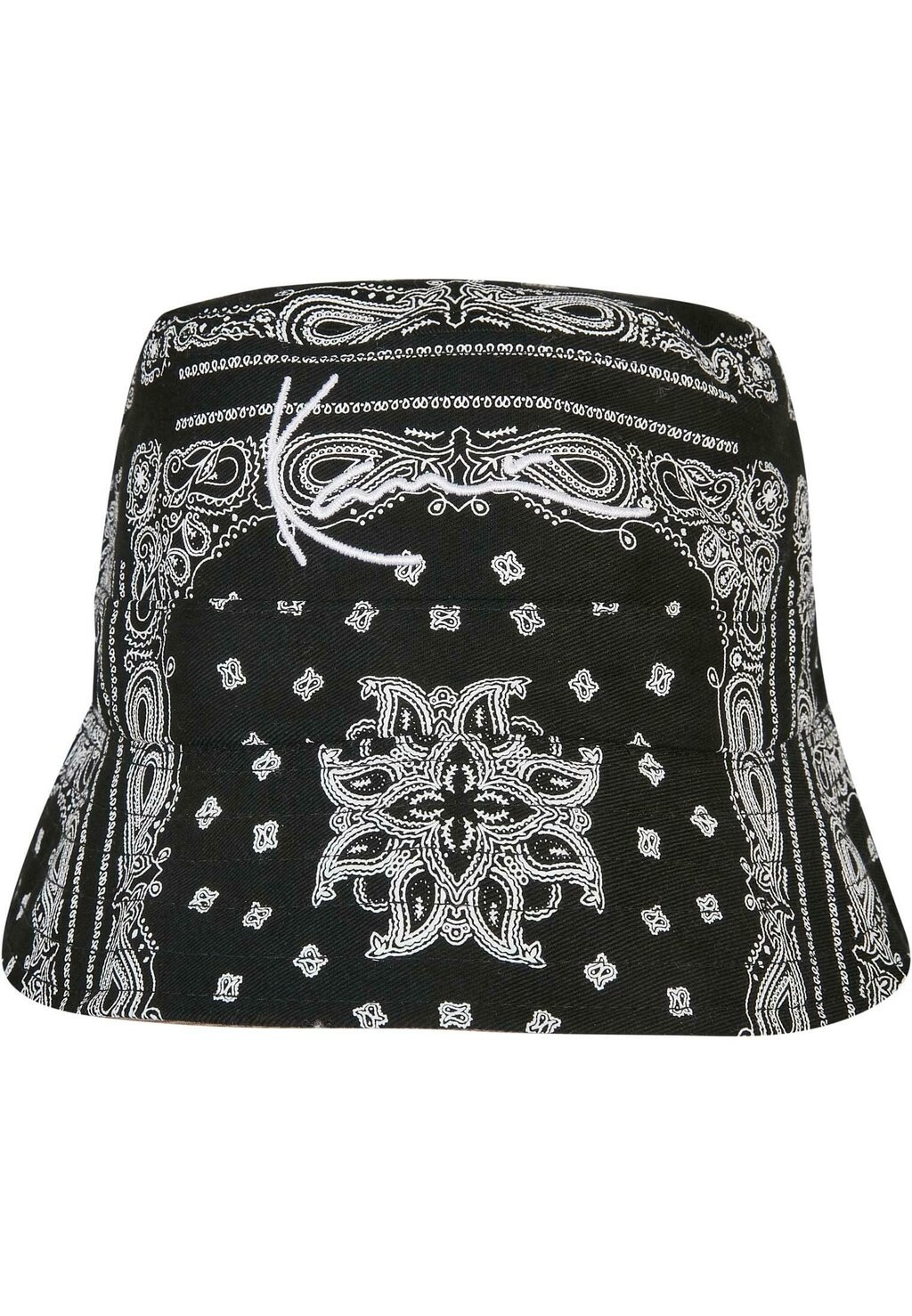 

Шапка Paisley Reversible Karl Kani, цвет black white dark taupe