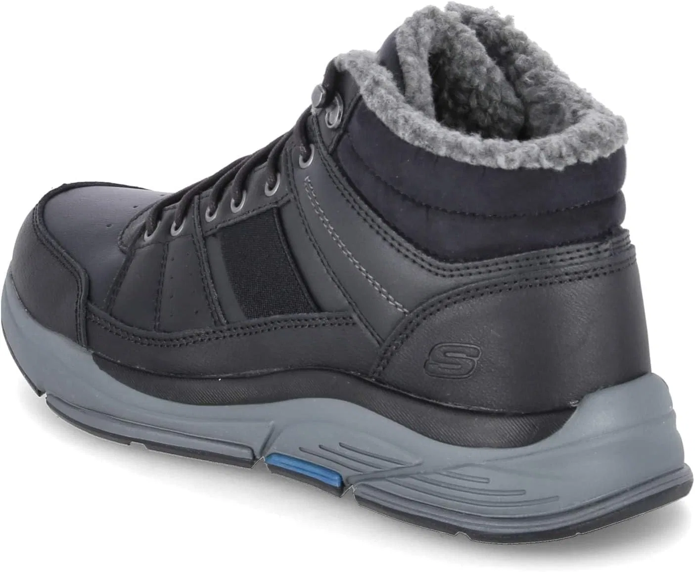 Skechers Benago Voren Кроссовки Mid Top Мужская обувь 66199 BLK Черный — фото 3
