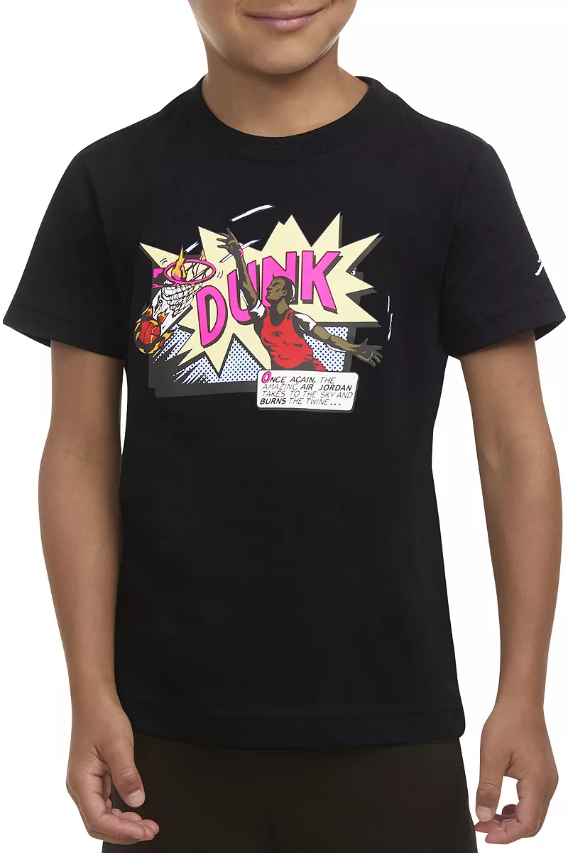 

Футболка Jordan Little Boys с рисунком Dunk Comics, черный