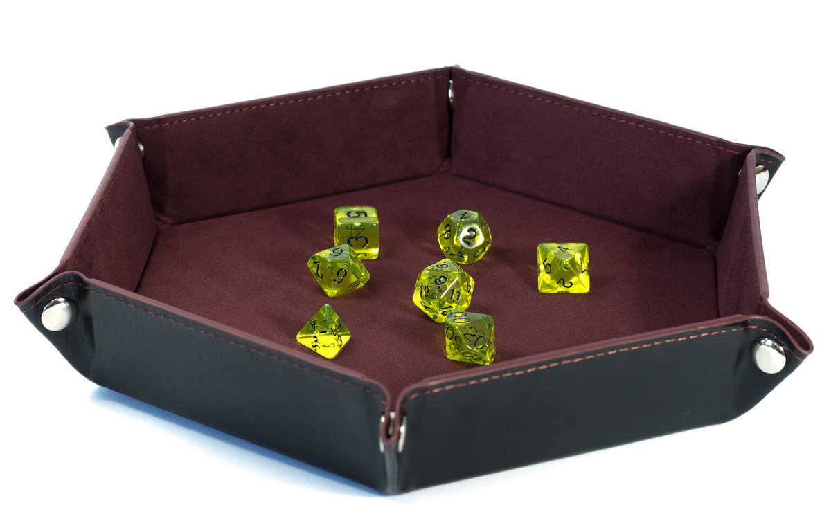 

Бархатный кожаный лоток для игральных костей Noble Поднос для игральных костей RPG — Размер: 17,5 x 17,5 см RGFK