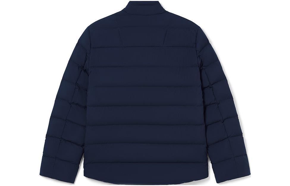 Стеганая куртка мужская темно-синяя Lacoste, темно-синий — фото 2