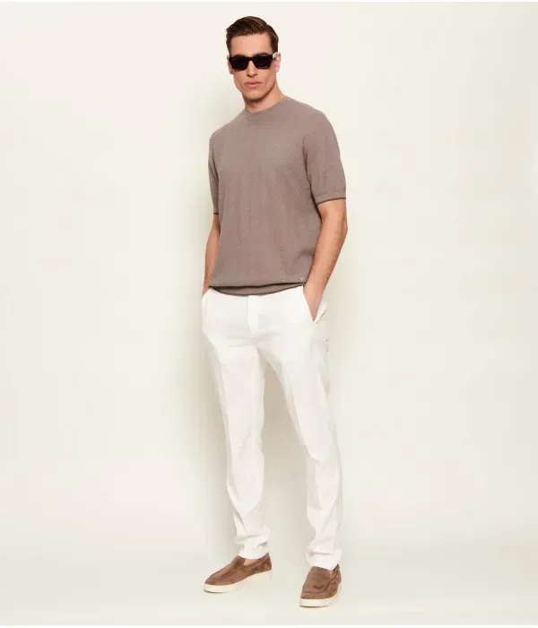 Свитер regular fit Emporio Armani, бежевый — фото 2