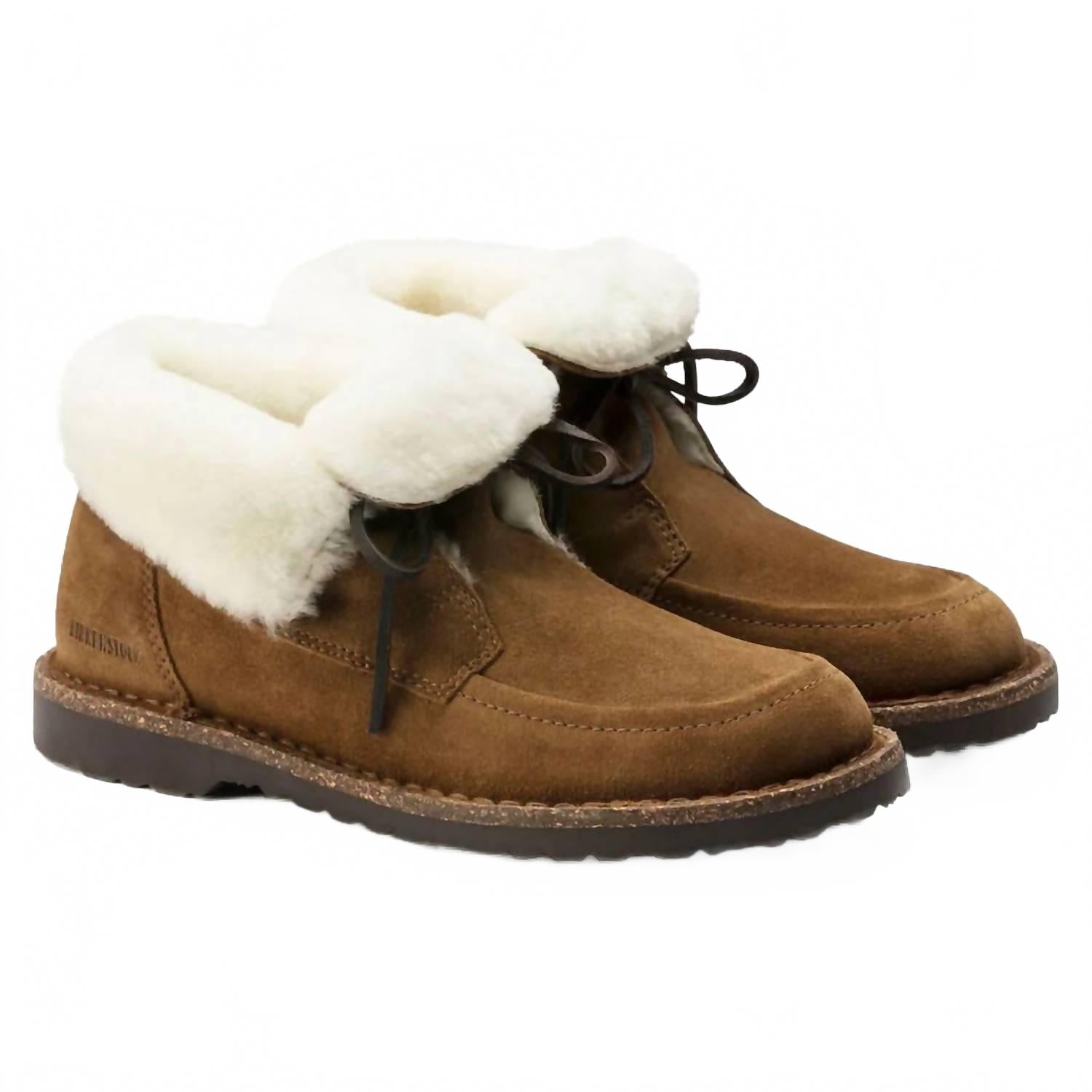 Женские мюли Bakki Tea Hydrophobic в коричневом цвете Birkenstock — фото 3