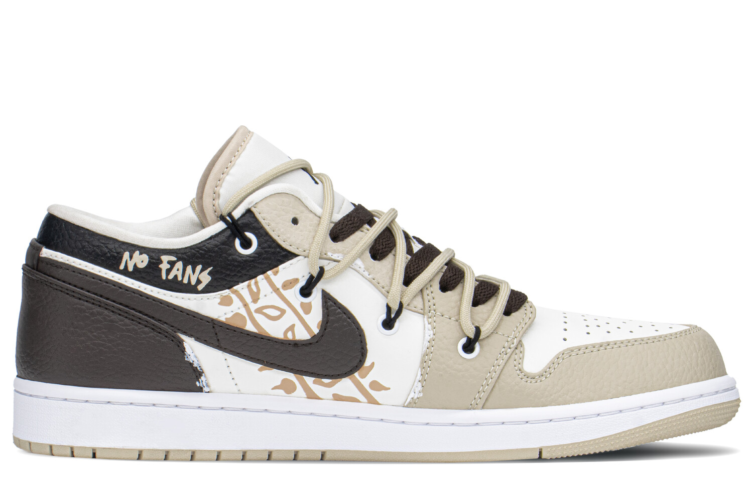 

Кроссовки Air Jordan 1 Vintage Basketball Shoes Unisex Low-Top Brown Beige