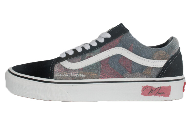 

Кроссовки Vans Old Skool Skateboarding Shoes Unisex Low-top Black/white, черный